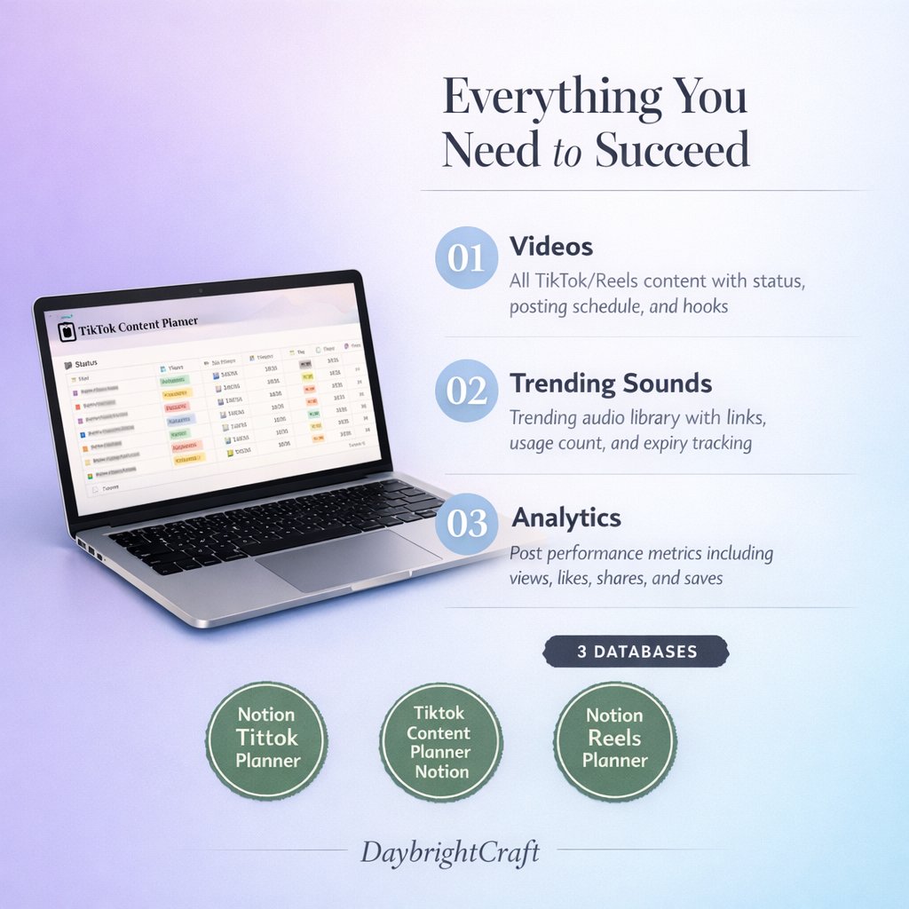 Notion TikTok Planner: Complete Guide to Content Organization